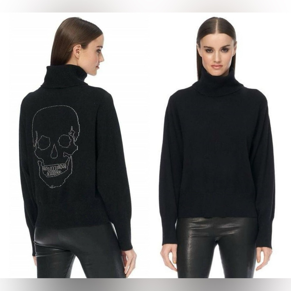 NWT 360 Cashmere Zyan Skull Sweater